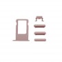 6 в 1 для iPhone 6 (задняя обложка + Card Tray + Volume Control Key + Кнопка питания + Mute Переключатель Вибратор Key + Вход) Полный Монтаж крышки корпуса (розовое золото)