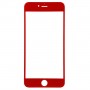 Obiektyw ze szkła zewnętrznego ekranu dla iPhone 6 plus (czerwony)