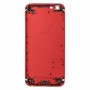 5 W 1 dla iPhone 6S (tylna pokrywa + taca karta + Klocki regulacji głośności + Przycisk zasilania + klawisz wibratora wyrzutu) Pełna osłona obudowy montażowej (czerwona)
