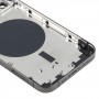 Couvercle de boîtier arrière avec plateau de carte SIM et lentille de caméra pour iPhone 12 Pro (Noir)