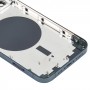 Couvercle de boîtier arrière avec plateau de carte SIM et lentille de caméra pour iPhone 12 Pro (bleu)