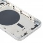 Zurück Gehäusedeckel mit SIM-Kartenfach & Seitentasten und Kamera-Objektiv für iPhone 12 Pro (weiß)