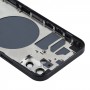 Zurück Gehäusedeckel mit SIM-Kartenfach & Seitentasten und Kamera-Objektiv für iPhone 12 (Schwarz)