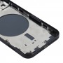 Задня кришка Корпус з SIM-карти лоток і бічні клавіші і об'єктива камери для iPhone 12 (чорний)