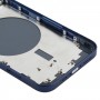 Vissza ház fedele SIM kártya tálca és oldalsó gombok és kamera lencséje iPhone 12 (kék)