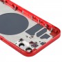 Задняя крышка Корпус с SIM-карты лоток и боковые клавиши и объектива камеры для iPhone 12 (красный)