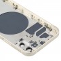 Cubierta de la cubierta con Tarjeta SIM bandeja y Laterales Teclas y lente de la cámara para el iPhone 12 (blanco)