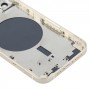 Zadní kryt pouzdra se SIM kartou Zásobník a boční klávesy a objektiv fotoaparátu pro iPhone 12 (bílý)
