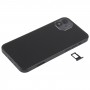 Akkumulátor hátlap (oldalsó gombok és kártya tálca és Power + Volume Flex Cable & Wireless Töltőmodul) iPhone 12 (fekete)