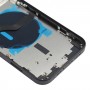 Akun takakansi (sivunäppäimet ja korttilokero ja virta + tilavuus Flex Cable & Wireless Latausmoduuli) iPhone 12: lle (musta)