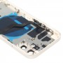 Батерия назад (със странични клавиши и тава за карти и мощност + обем Flex кабел и безжичен модул за зареждане) за iPhone 12 (бял)