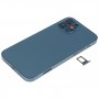 Battery tylna pokrywa (z przyciskami bocznych i tacy i zasilania + objętość Cable Flex Cable & Moduł ładowania) dla iPhone 12 Pro (niebieski)
