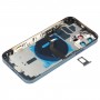 Baterie zadní kryt (s bočními klávesami a kartou Zásobník a napájení + Volume Flex Cable a bezdrátový nabíjecí modul pro iPhone 12 Pro (modrá)