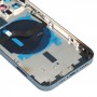 Акумулятор Задня кришка (з бічними клавішами і карти лоток & Power + Volume Flex Cable & Wireless зарядний модуль) для iPhone 12 Pro (синій)