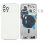 Bateria tylna pokrywa (z przyciskami bocznych i tacy i zasilania + objętość Cable Cable & Wireless Moduł ładowania) dla iPhone 12 Pro (White)