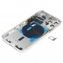 Battery Back Cover (with Side Keys & Card Tray & Power + Volume Flex Cable & Wireless Charging Module) for iPhone 12 Pro(White)