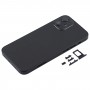 Cubierta trasera de la cubierta con Tarjeta SIM bandeja y Laterales Teclas y lente de la cámara para el iPhone Mini 12 (Negro)