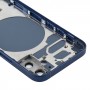 Cubierta trasera de la cubierta con Tarjeta SIM bandeja y Laterales Teclas y lente de la cámara para el iPhone Mini 12 (azul)