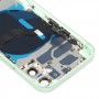 Аккумулятор Задняя крышка (с боковыми клавишами и карты лоток & Power + Volume Flex Cable & Wireless зарядный модуль) для iPhone 12 Mini (зеленый)
