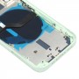 Couverture arrière de la batterie (avec touches latérales et plateau de carte et puissance + volume Flex Câble et module de chargement sans fil) pour iPhone 12 mini (vert)