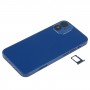 Couverture arrière de la batterie (avec touches latérales et plateau de carte et puissance + volume de câble Flex et module de chargement sans fil) pour iPhone 12 mini (bleu)