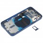 Battery tylna pokrywa (z przyciskami bocznych i tacy i zasilania + objętość Flex Cable & Wireless Moduł ładowania) dla iPhone 12 mini (niebieski)