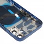Акумулятор Задня кришка (з бічними клавішами і карти лоток & Power + Volume Flex Cable & Wireless зарядний модуль) для iPhone 12 Mini (синій)