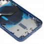 Couverture arrière de la batterie (avec touches latérales et plateau de carte et puissance + volume de câble Flex et module de chargement sans fil) pour iPhone 12 mini (bleu)