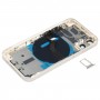 Couverture arrière de la batterie (avec touches latérales et plateau de carte et puissance + volume Flex Câble et module de chargement sans fil) pour iPhone 12 mini (blanc)