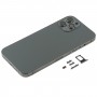 Back Housing Cover with SIM Card Tray & Side keys & Camera Lens for iPhone 12 Pro Max(Black)