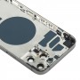 Zurück Gehäusedeckel mit SIM-Kartenfach & Seitentasten und Kamera-Objektiv für iPhone 12 Pro Max (Schwarz)