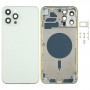 Cubierta de la cubierta con la bandeja de la tarjeta SIM y teclas laterales y lente de la cámara para el iPhone Pro Max 12 (Blanco)