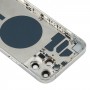 Back Housing Cover with SIM Card Tray & Side keys & Camera Lens for iPhone 12 Pro Max(White)