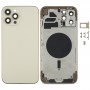 Couvercle de boîtier arrière avec plateau de carte SIM et lentilles de la caméra pour iPhone 12 Pro Max (or)