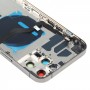 Batería cubierta trasera (con teclas laterales y la bandeja de tarjeta & Power + Volumen Flex Cable & Wireless módulo de carga) para el iPhone 12 Pro Max (Negro)