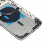 Batteribakgrund (med sidoknappar och kortfack och strömmen + volym Flexkabel och trådlös laddningsmodul) för iPhone 12 Pro Max (Svart)