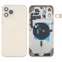 Akkumulátor hátlap (oldalsó gombok és kártya tálca és Power + Hangerő rugalmas kábel és vezeték nélküli töltőmodul) iPhone 12 Pro max (Gold)