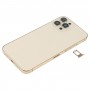 Akun takakansi (sivunäppäimet ja korttilokero ja virta + VOLUME FLEX Kaapeli ja langaton latausmoduuli) iPhone 12 Pro max (Gold)