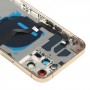 Couverture arrière de la batterie (avec touches latérales et plateau de carte et puissance + volume Flex Câble et module de chargement sans fil) pour iPhone 12 Pro Max (Or)