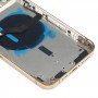 Zadní kryt baterie (s bočními klávesami a kartou Zásobník a napájení + Volume Flex Cable a bezdrátový nabíjecí modul) pro iPhone 12 Pro Max (Gold)