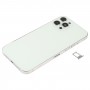 ბატარეის უკან საფარი (გვერდით გასაღებები და ბარათის უჯრა და სიმძლავრე + მოცულობა Flex საკაბელო და უსადენო დატენვის მოდული) iPhone 12 Pro Max (თეთრი)