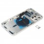 Batteribackskydd (med sidoknappar & Kortfack och Power + Volym Flex Kabel och trådlös laddningsmodul) för iPhone 12 Pro Max (White)