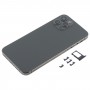 Back Housing Cover with Appearance Imitation of iP12 Pro for iPhone X(Black)