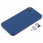 Tillbaka House Cover med utseende Imitation av IP12 för iPhone XR (blå)