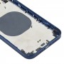 חזרה השיכון כיסוי עם מראה חיקוי של iP12 עבור XR iPhone (כחול)