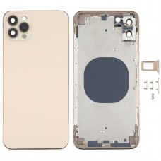 Back Housing Cover with Appearance Imitation of iP12 Pro Max for iPhone XS Max(Gold) 