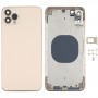 Back Housing Cover with Appearance Imitation of iP12 Pro Max for iPhone XS Max(Gold)