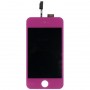 LCD екран + дигитализатор сензорен панел за iPod touch 4 (лилаво)