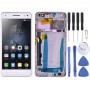 LCD Screen and Digitizer Full Assembly with Frame for Lenovo Vibe S1 Lite S1LA40(White)