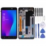 LCD Screen and Digitizer Full Assembly with Frame for Lenovo A5000(Black)